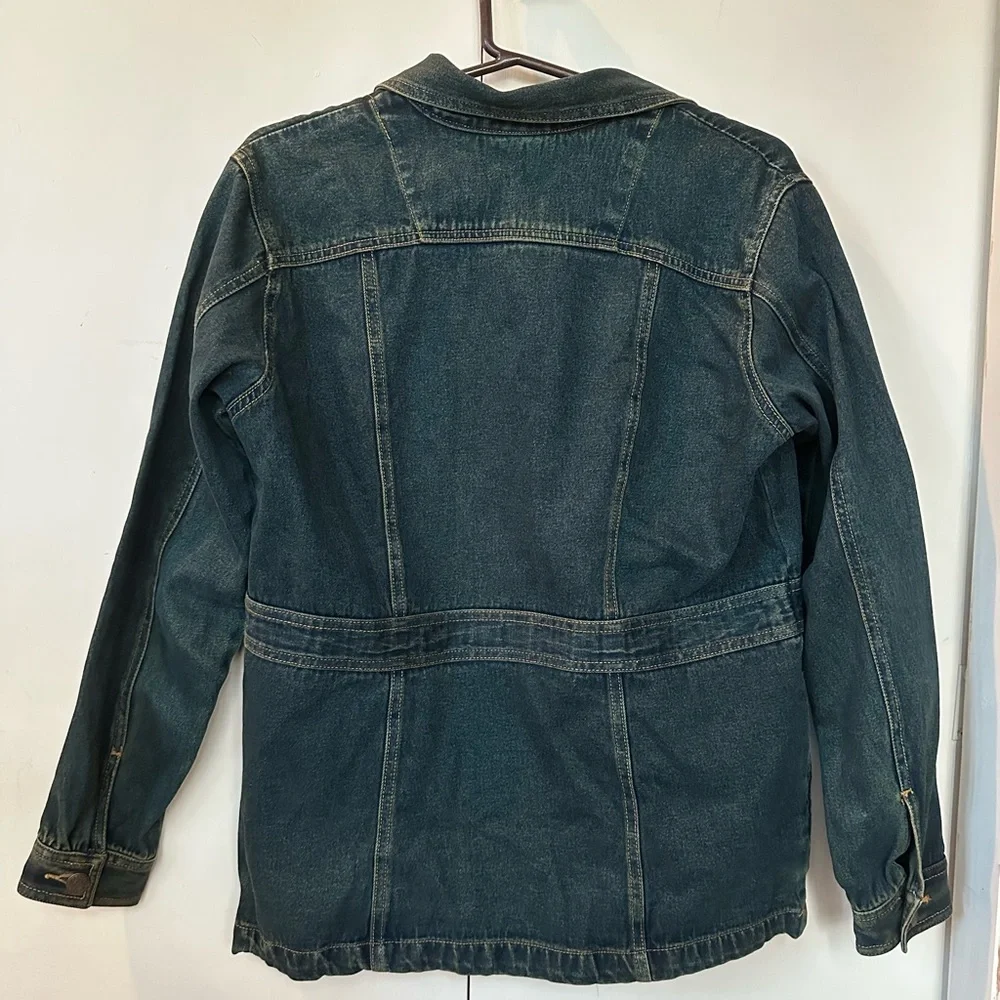 Bill Blass Dark Blue Jean Jacket - Picture 3 of 6
